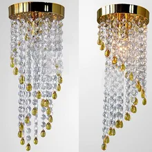 Free shipping NEW 2014 modern crystal ceiling light balcony crystal lamp D15*H41cm