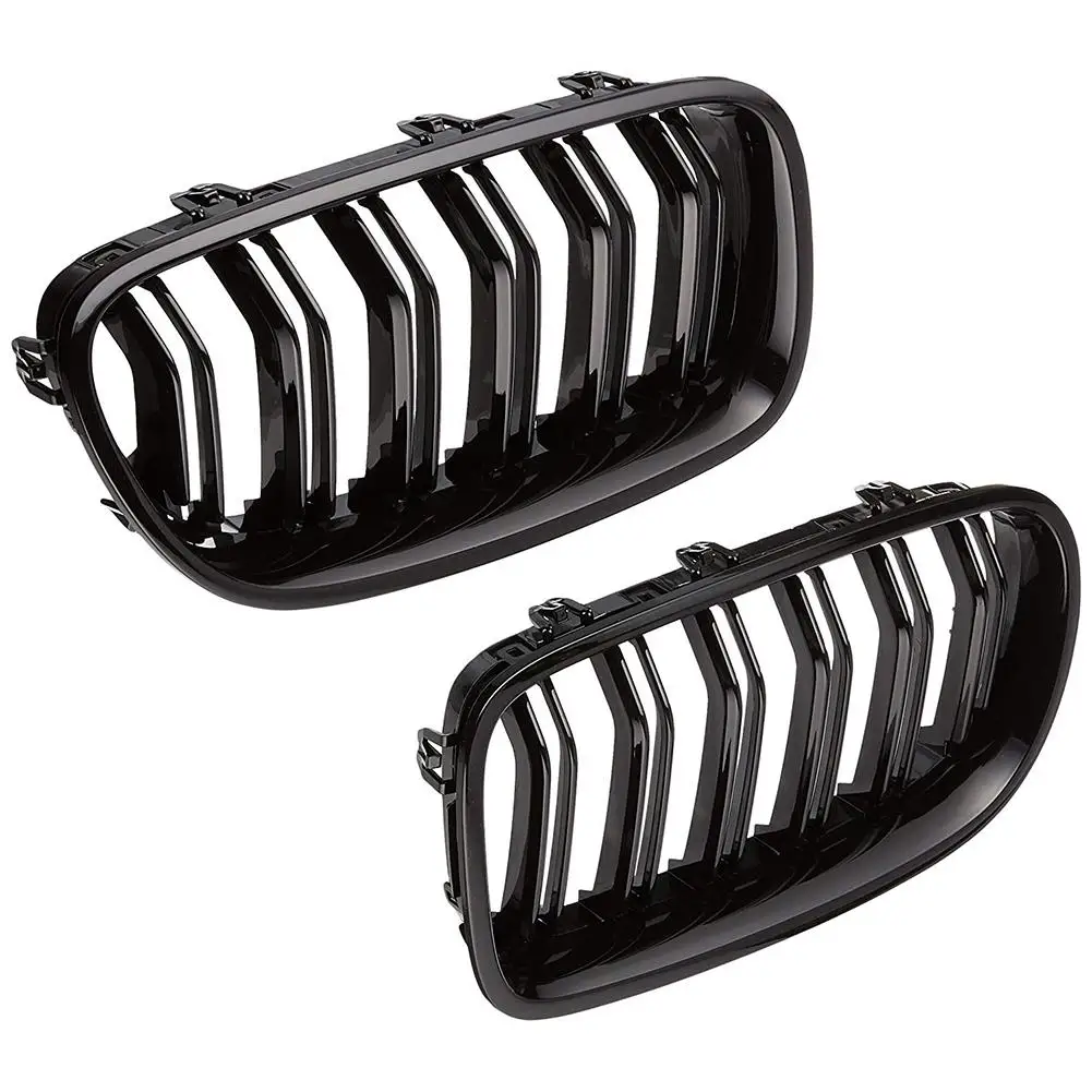 buy A Pair Grille Auto Gloss Black Front Kidney Twin Fins Grille Auto Accessories for BMW Sedan F10 F11 F18 M5 2010 2016