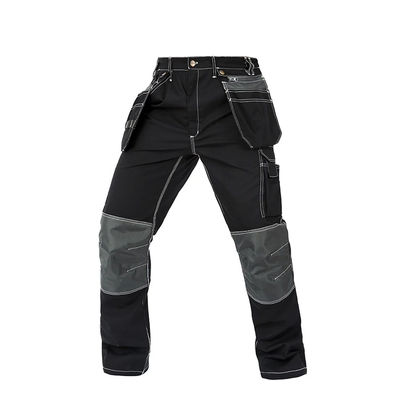 

Men working pants multi pockets wear-resistance work trousers high quality worker mechanic factory functional cargo work pants
