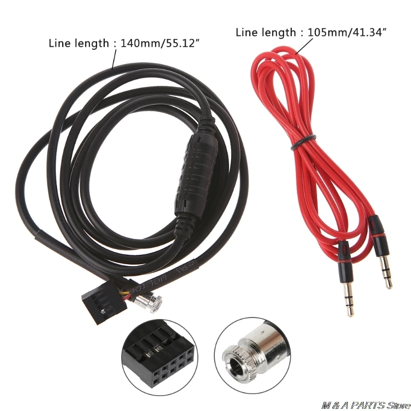 

High Quality Car Style 3.5mm AUX Input Mode Cable Female Dash Mountable Socket For BMW E46 Drop Shipping