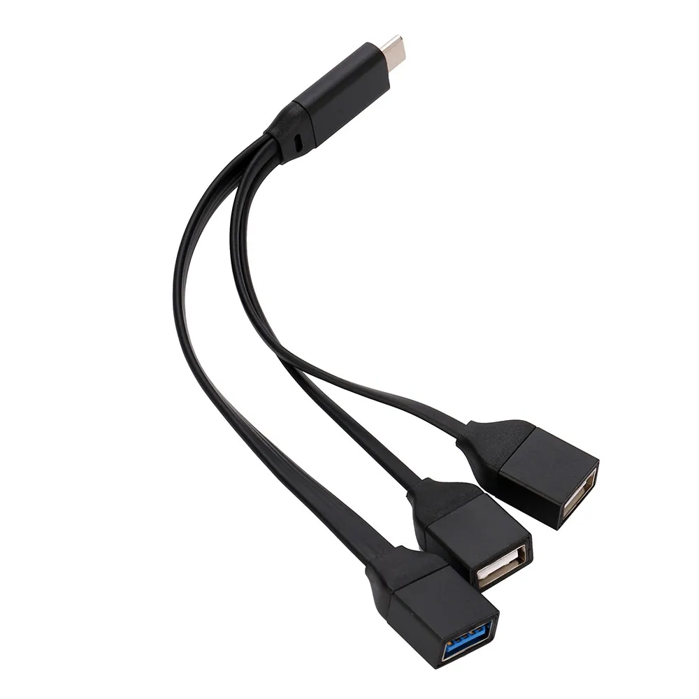 USB-C 3,1 type C к usb-хаб 3 порта концентратор Кабель-адаптер для телефона ПК ноутбук Macbook умные устройства с USB-type C порт s 66