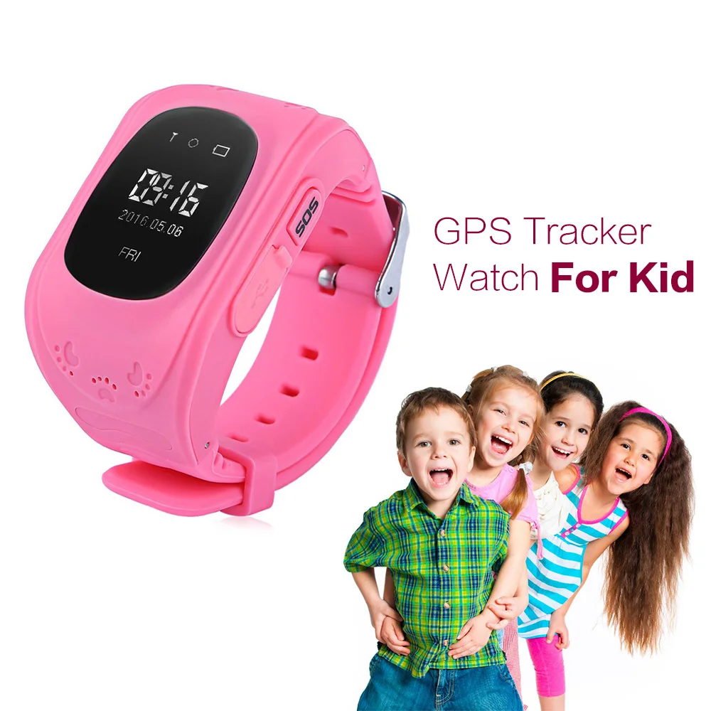  New Smart Phone Watch Children Kid Wristwatch Q50 GSM GPRS GPS Locator Tracker Anti-Lost Smartwatch Child Guard for iOS Android 