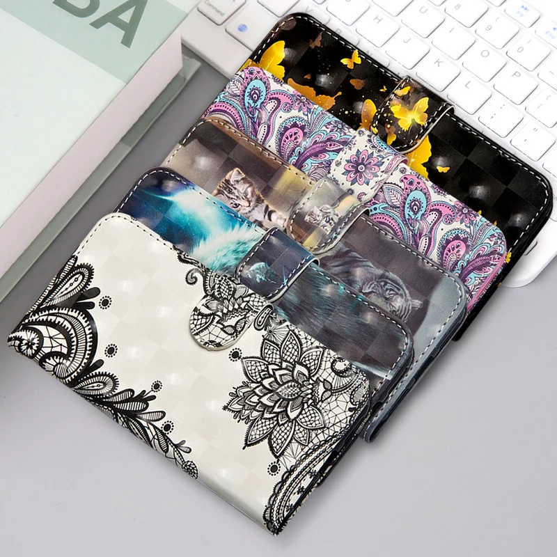 

Luxury Painting Flip Stand Leather mobile Case For Huawei Y5 Y6 Y7 2019 Wallet Phone Bag Cover For Huawei Y3 Y9 2018 Nova 3 3i 4