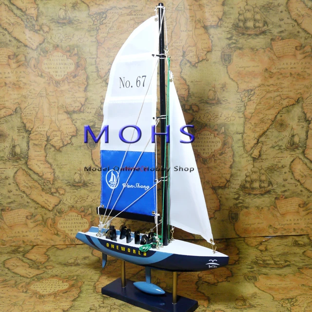 

Free shipping 3 colors wooden sailing boat model wood small scale model lightning finished products do not need to assembly