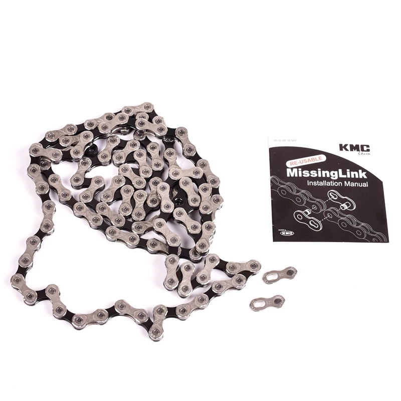 Sale 2019 KMC Chain X10 X10.93 MTB Road Bike Chain 116L 10 Speed Bicycle Chain Magic Button Mountain With Original box MissingLink 43