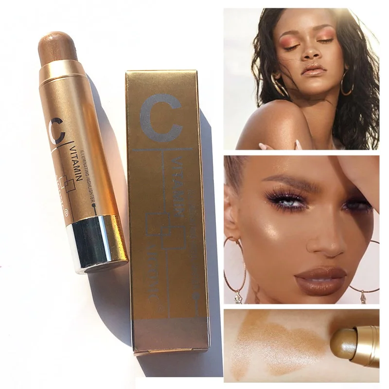 

New 4 Color Pearl Concealer High-light Bar Face Concealer Outlines Highlighter Pen Cosmetic Corrector Make-Up HighlighterTSLM1
