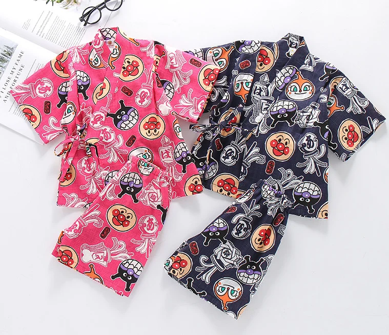 Детские пижамы, пижамные комплекты для малышей, хлопковая одежда для сна для девочек, китайская одежда для сна с короткими рукавами, рождественский подарок, Z891