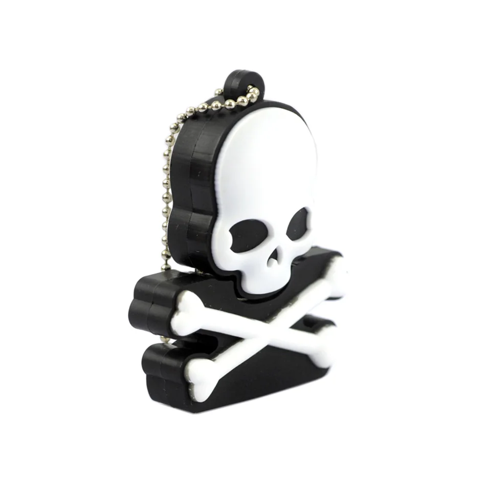 USB 128 ГБ 64 Гб флэш накопитель Gartoon Skull Usb накопитель/Usb карта памяти 4 8 16 32 флеш U диск|u