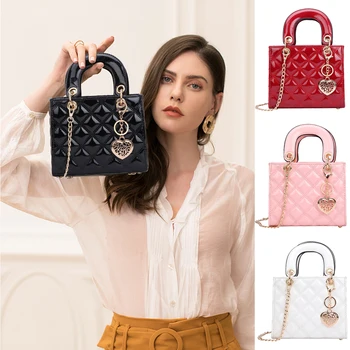 

Summer Bags For Women Plaid Jelly Bag Candy Color Flap Mini Designed Ladies Shoulder Chain Tote Messenger Crossbody HandBag 2019