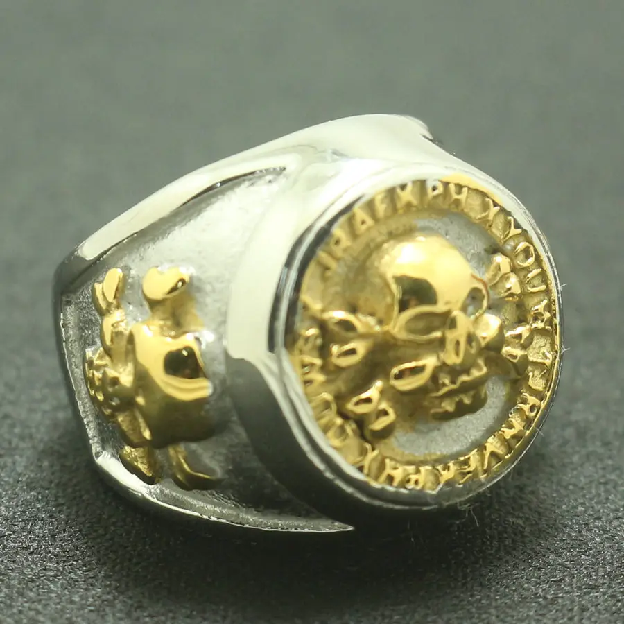 Мужская модель из нержавеющей стали 316L размеры от 7 до 15|skull ring|316l stainless steelsize 15 |