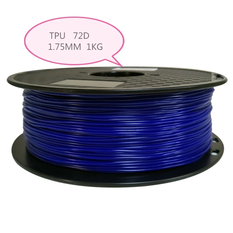 pla filament 3D printing consumables TPU flexible elastomer 72D wire 1.75mm 3D printer material 1KG polycarbonate 3d printer filament