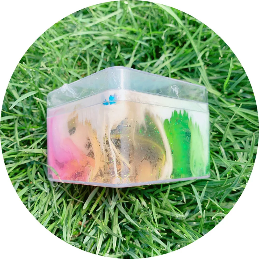 Прозрачная глиняная игрушка DIY пушистый Кристалл Клей губка Slime комплект градиентного цвета облако Ил песка Волшебные принадлежности антистресс для детей