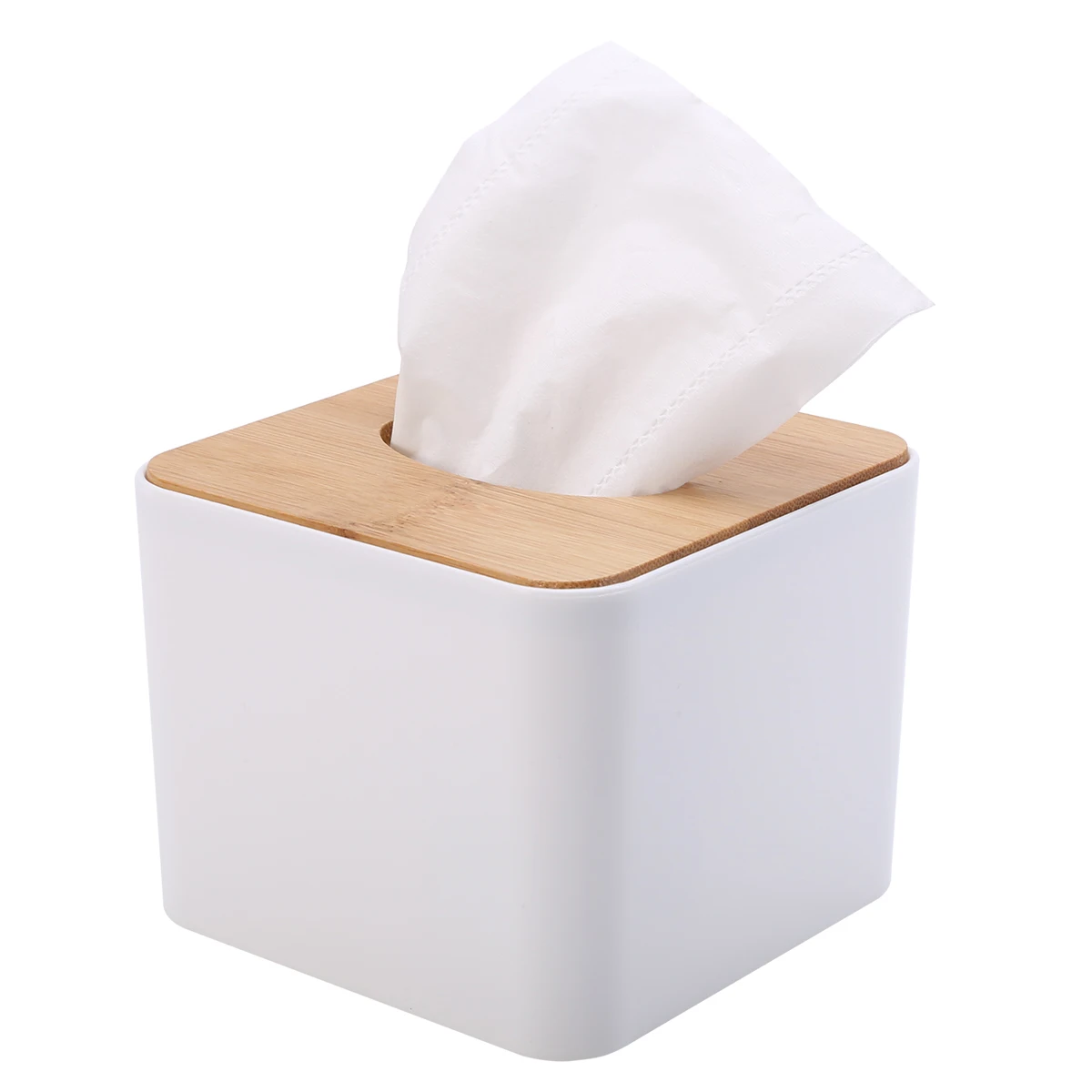 Mayitr Tissue Box Wooden Cover Paper Napkin Holder Case Home Room Car Hotel Tissue Box Holder