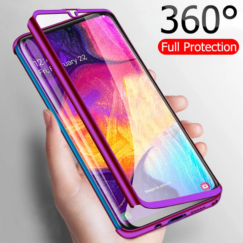 

Luxury 360 Full Cover Phone Case For Samsung Galaxy A50 A70 A40 A30 A10 A60 Shockproof Case For Samsung M20 M30 M10 Fundas Capa