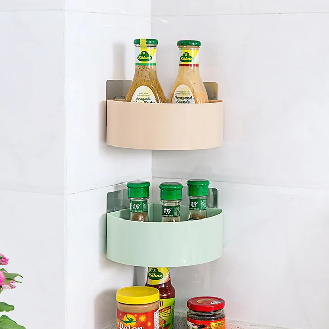 Pp Food Container Solid Color Organizer Box Wall Mounted Kitchen Pp Food Container Solid Color Organizer Box Wall Mounted Kitchen Bathroom Accessories Shelves Toiletries Cosmetics Plastic