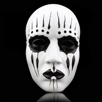 

Resin White Slipknot Mask Joey Cosplay Scary Mask for Adult Fancy Costume Party Masquerade Halloween Props