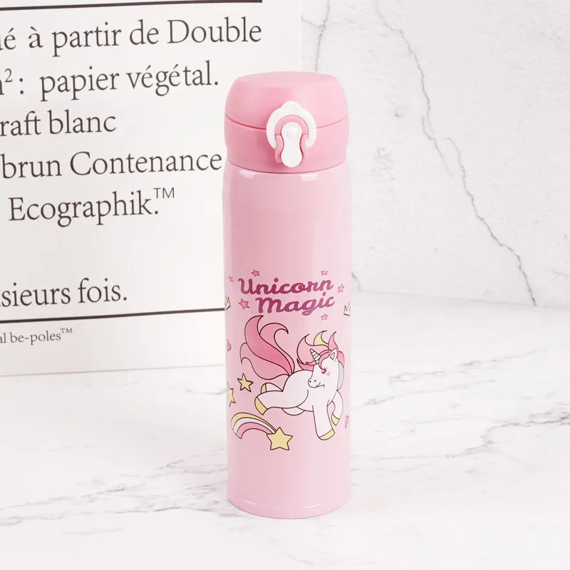 Cute Cartoon Unicorn Vacuum Flasks Thermos Stainless Steel Thermocup Travel Thermal Bottle Coffee Cup Insulated Water Bottles18