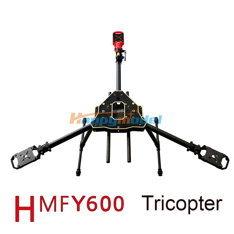 

RC Drone FPV HMF Y600 3-Axis Tricopter Aircraft Frame with Landing Gear & Gimbal Kits Free Shipping
