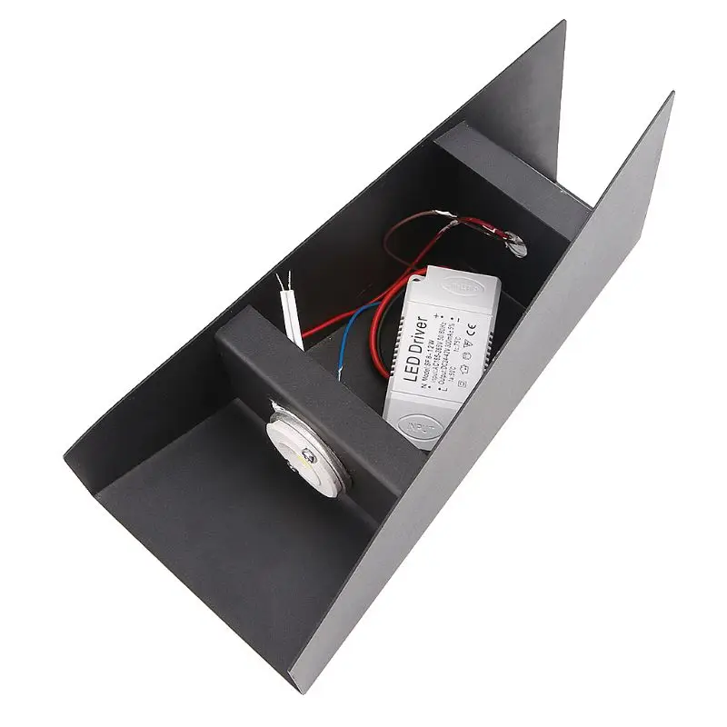 

Modern LED Wall Lamp Trapezoid Up Down Lighting Sconce Indoor Decorated Corridor Light White/Black Body Wall Lamp