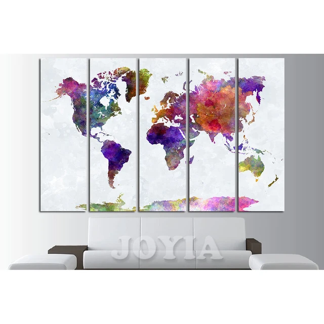 Large World Map Canvas Large World Map Canvas