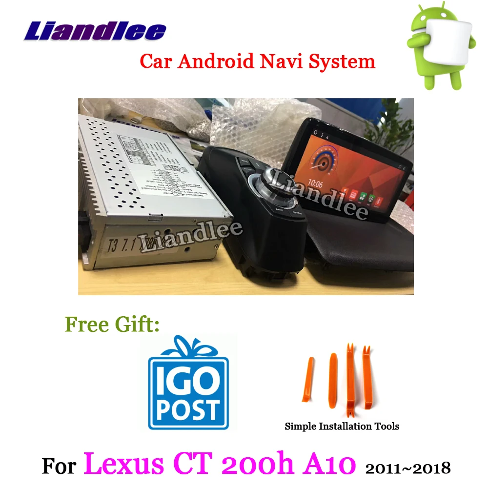 Perfect Liandlee Car Android System For Lexus CT200h A10 2011~2018 Radio Stereo Carplay BT TV FM GPS Wifi Navi MAP Navigation Multimedia 1