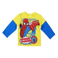 boy t-shirt brand 2016 cartoon spider-man boys t shirts spring autumn spiderman long sleeve toddler boy t shirt for baby clothes