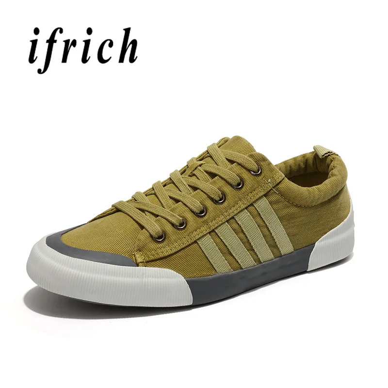 

Summer 2019 Men Casual Vulcanized Shoes Anti-Slip Walking Men Canvas Shoes Black Green Red Fashion Sneakers For Men Plimsolls