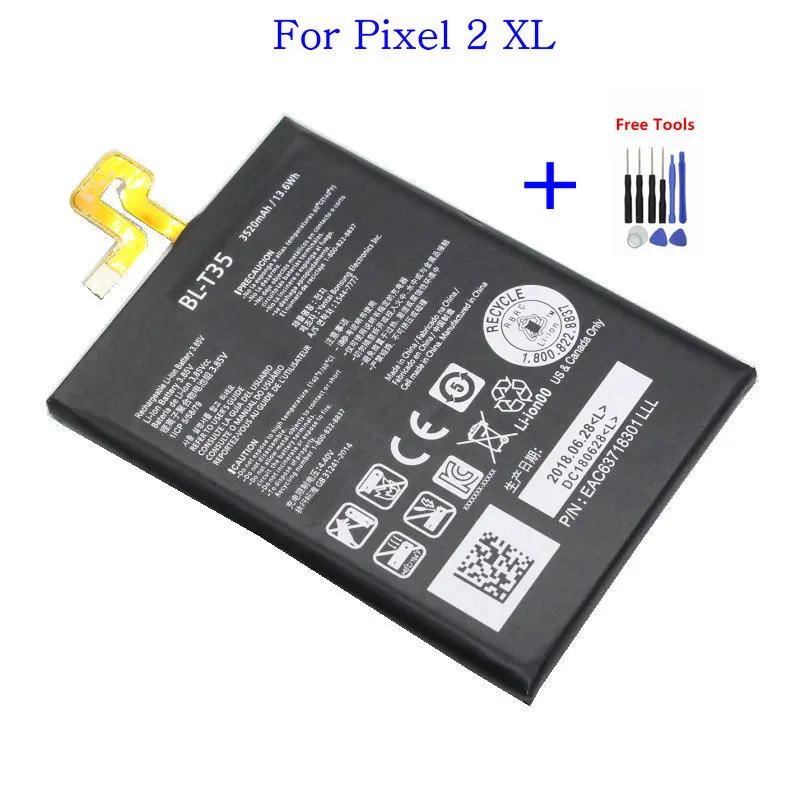 1x Высокое качество 3520 мА/ч BL-T35 Замена Батарея для LG Google 2 Google2 Pixel XL Батарейки +
