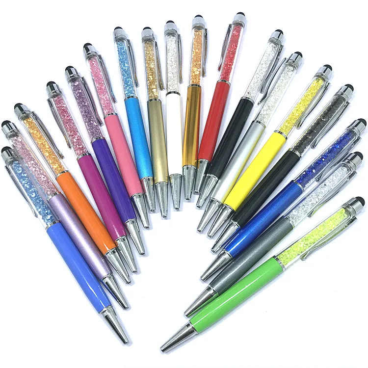 

(1Pcs/Sell) 0.7mm Kawaii Capacitance Diamond Pieces Ball Ballpoint Pens Ballpen For Office School Writing Supplies Stationery
