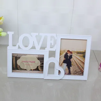 

Hot Selling Newest Love Alphabet Wholesale Photo Studio Frame Pendulum Lovers Wedding Art Photo Frame