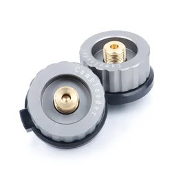 Outdoor Stove Burn Adaptor Split Type Auto-off Gas Furnace Converter Connector Cartridge Tank Cylinder Adapter Camping Hiking Outdoor Stove Burn Adaptor Split Type Auto-off Gas Furnace Converter Connector Cartridge Tank Cylinder Adapter Camping Hiking