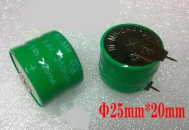 2 шт./лот 3,6 V Ni-MH 250mAh кнопочный аккумулятор 3,6 v 250mah аккумуляторные батареи