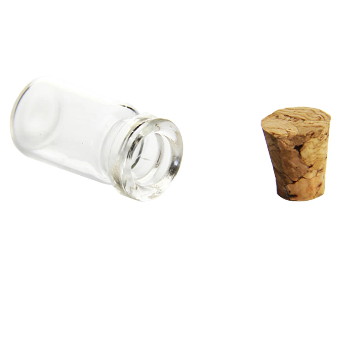 HIPSTEEN 50 قطعة 12*24 مللي متر 1.5 مللي مصغرة الزجاج زجاجات فارغة عينة الجرار مع الفلين سدادات ل DIY الحرفية الديكور-شفافة