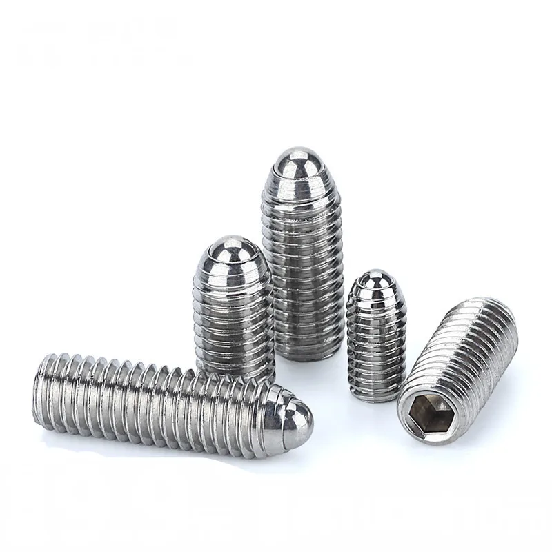 

2PCS M3 M4 M5 Stainless Steel 304 Wave Bead Positioning Bead Wave Screw Steel Ball Tight Spring Ball Plunger