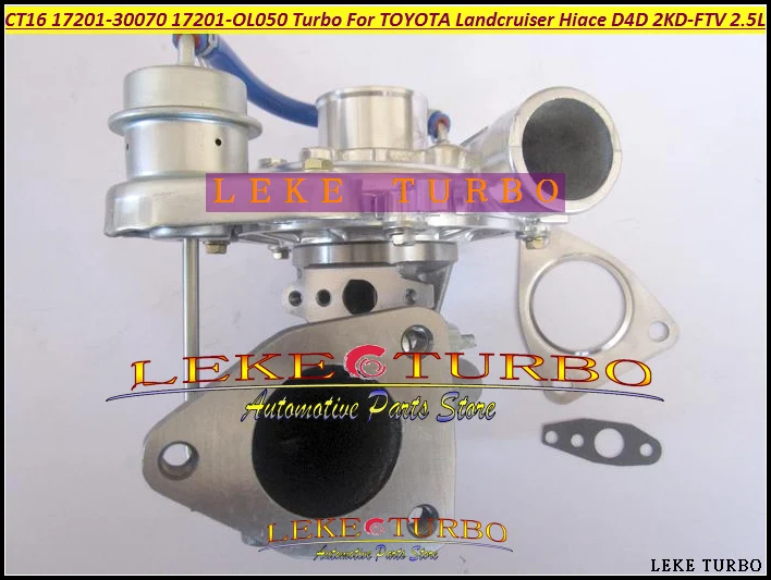 CT16 17201-30070 17201-OL050 Turbo Oil cooled Turbocharger For TOYOTA LandCruiser Land Cruiser Hiace D4D 2KD 2KD-FTV 2KDFTV 2.5L (4)
