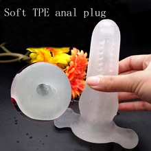 Soft Anal Plug Hollow Multifunctional Anal Butt Plug Anus Enlargement Dildo Device For Male Female Masturbation Anal Sex Toys