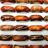 50Pcs Fashion Wooden Finger Rings For Women & Men Wood Leopard Mixed Pattern Jewelry Bulks Lots Women Mens Christmas Gift LB001 6