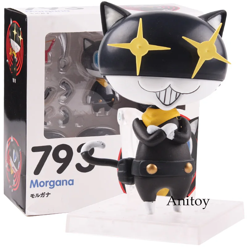 Nendoroid 793 Persona 5 Morgana Cat ПВХ Аниме Фигурка Коллекционная модель игрушки 9 см - Цвет: with box