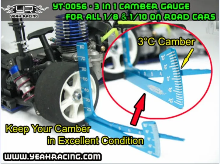 Shunting tools camber car height tires angle balancing tool standard ruler For 1/10 RC Car HSP 94123 94122 94111 94188