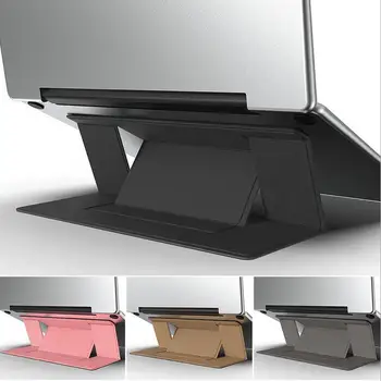 

50pcs Adjustable Laptop Pad Adhesive Invisible Stands Folding Bracket Portable Tablet Holder for iPad MacBook Laptops