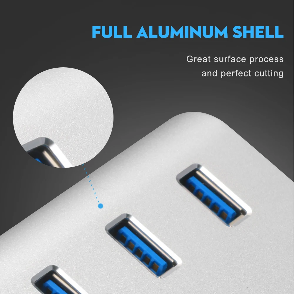 Rocketek multi usb 3.0 hub 3 port adapter splitter Power Interface SD/TF Card Reader for MacBook Air computer laptop accessories