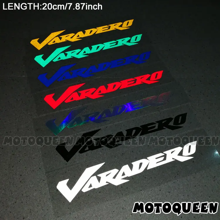 

2PCS Motorcycle Wheels Fairing Helmet Tank Pad decoration logo reflective Accessories Sticker Decals For Honda Varadero 1000