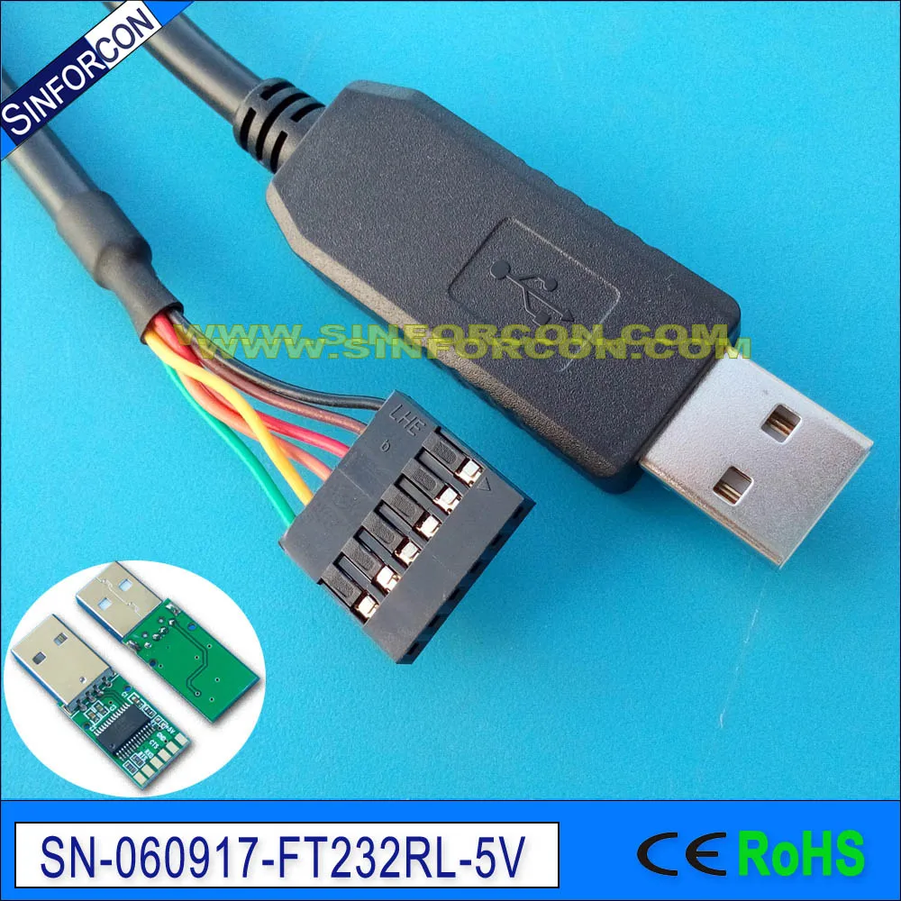 ftdi ft232rl usb to serial uart ttl 3.3v compatible ttl-232r-3v3 for galileo gen2 board console cable ftdi ft232rl usb to serial uart ttl 3.3v compatible ttl-232r-3v3 for galileo gen2 board console cable