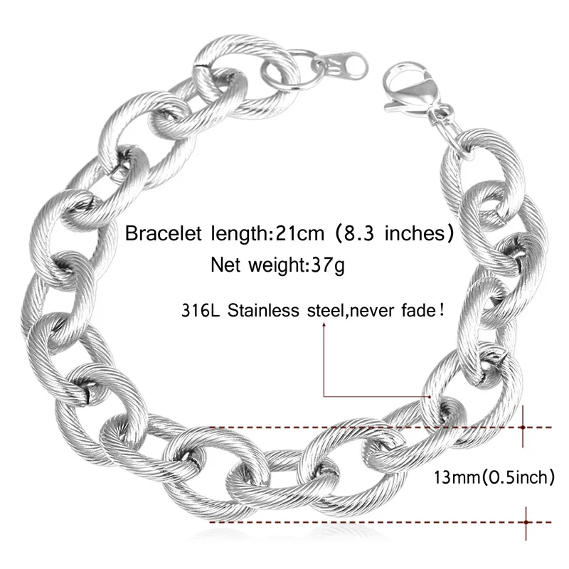 Браслет цепочка мужской из нержавеющей стали 13 мм|chain bracelet|chain bracelet menmen |