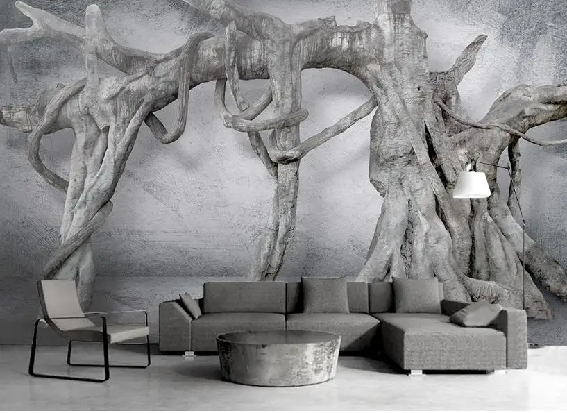 Arte-3d-foto-papel-de-parede-personalizado-rvore-al-vio-da-raiz