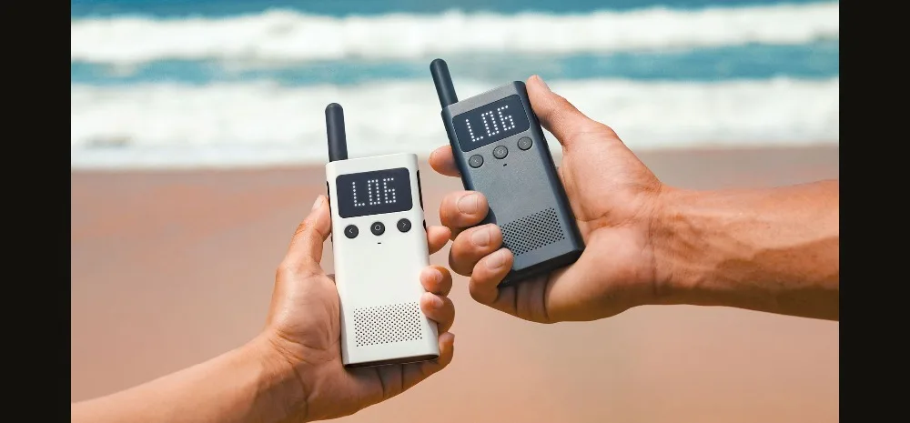 Update Version Xiaomi Mijia Smart Walkie Talkie 1S With FM Radio Speaker Standby Smart Phone APP Location Share Fast Team Talk