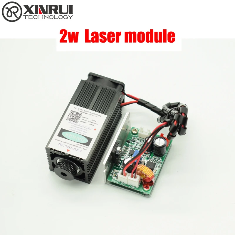 

2w high power 450NM focusing blue laser module laser engraving and cutting TTL module 2000mw laser tube+goggles