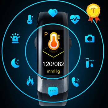 

2019 accurate blood pressure blood oxygen wristband heart rate monitor PPG ECG HRV smart band bracelet Activity fitness tracker