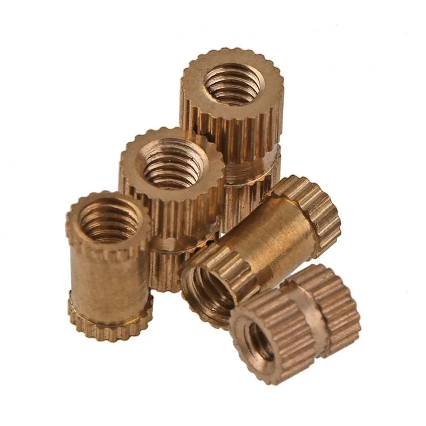 20Pcs M3 M4 M5 M6 M8 Injection Molding Nut Brass Insert Knurled Nuts Knurling Embedded Parts