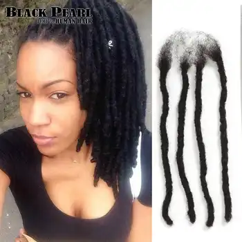 Black Remy Afro Kinky Curly Dreadlocks Crochet Braids 100 Human